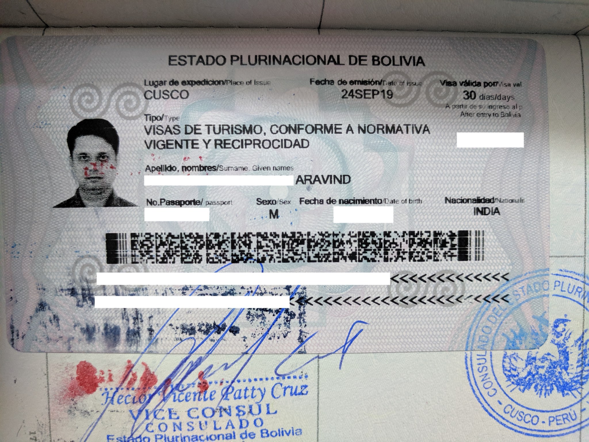Bolivia Visa In 10 Minutes From Cusco Peru